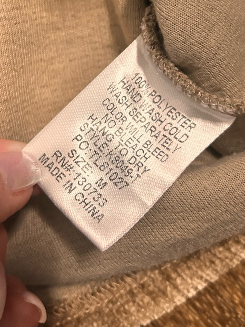 Makk Fashions Women’s Mock Neck‎ & Pull on Wide-Leg Lounge Pant Set Taupe Medium - Picture 9 of 11